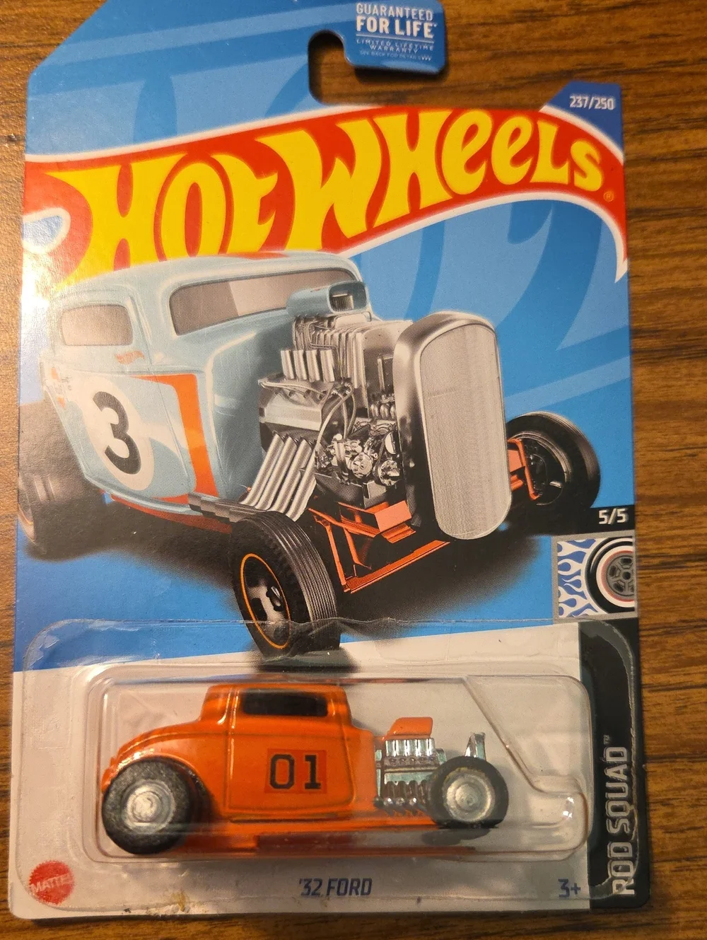 Mattel Hot Wheels Orange '32 Ford Die-Cast Toy Car